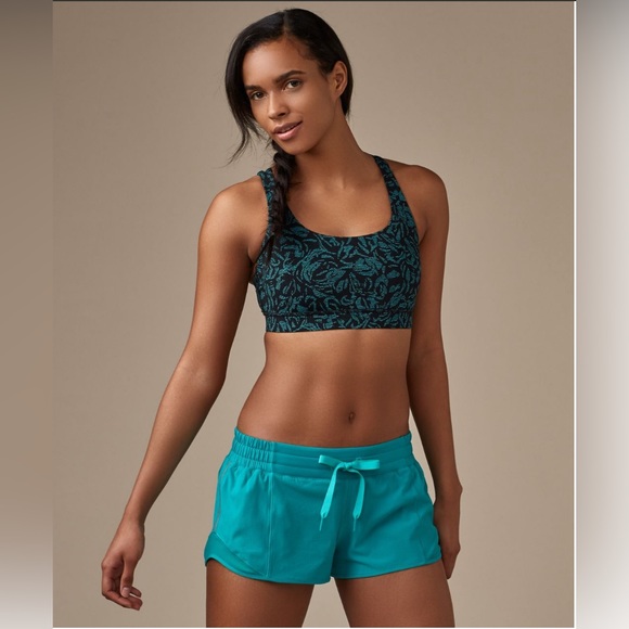 Luluelmon Energy bra - Thrive Viridian Green Black - Picture 3 of 4
